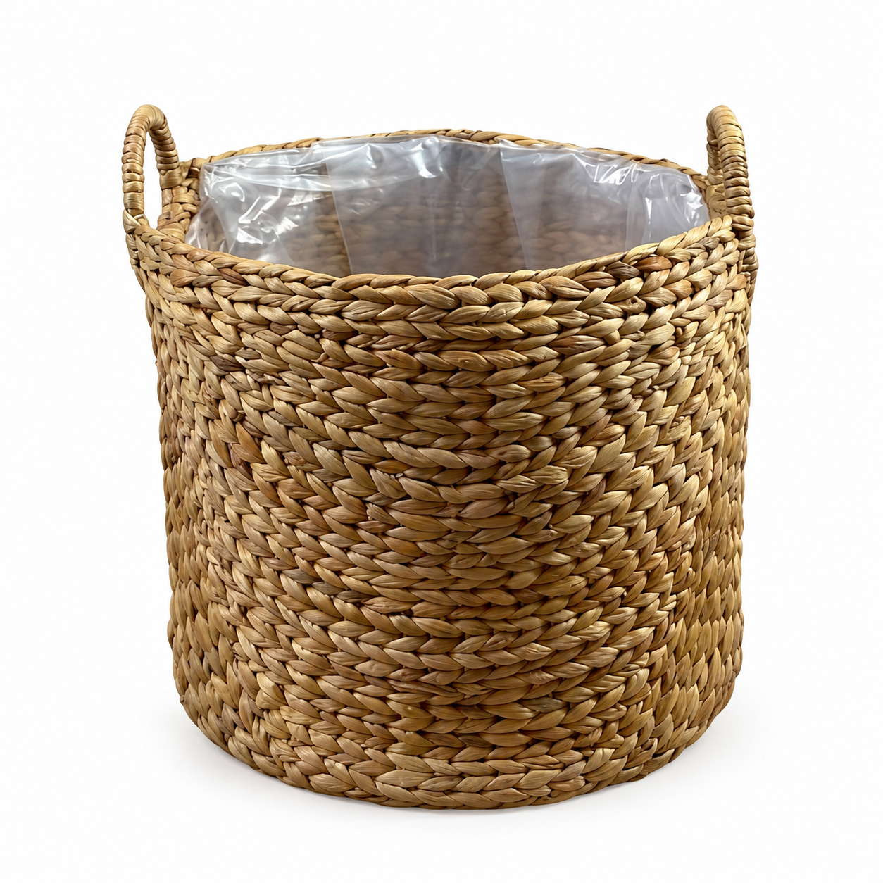 Panier pour plantes en jacinthe d’eau avec anses